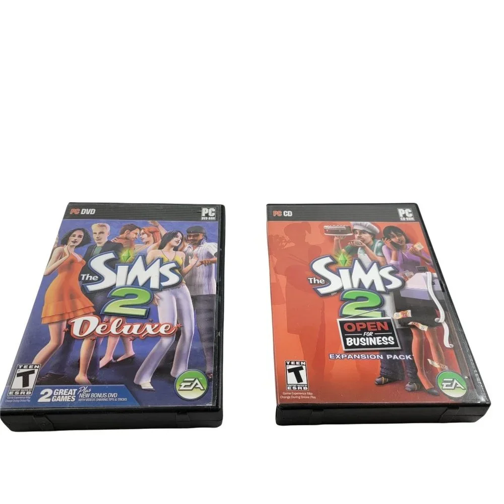 Sims 2 Deluxe Bundle with Open for Business Expansion pack
